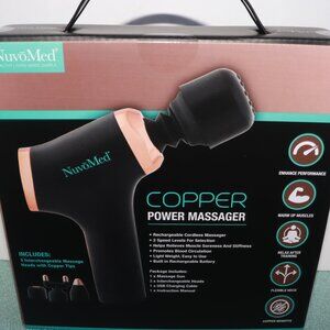 NuvoMed Copper Power Massager - Rechargeable - Cordless - BRAND NEW Sealed